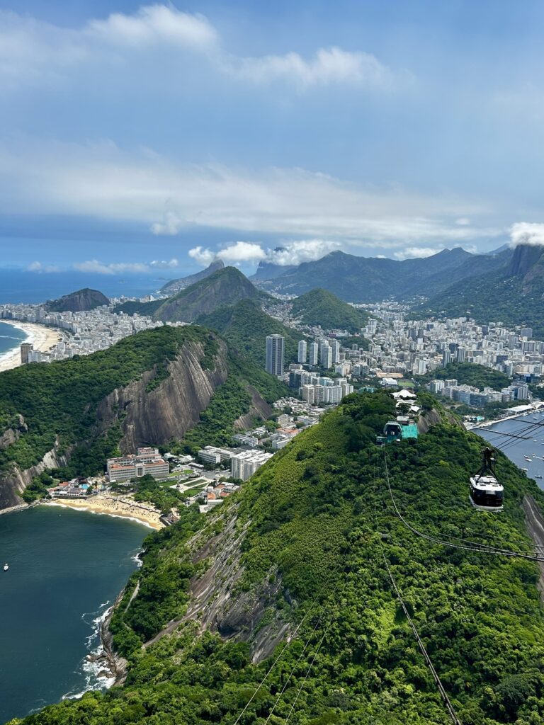 Vue depuis le Pao de Azucar à Rio